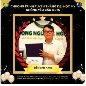 Do Minh Khoa - a shining example for Vietnamese international students - No IELTS required to successfully study in the US